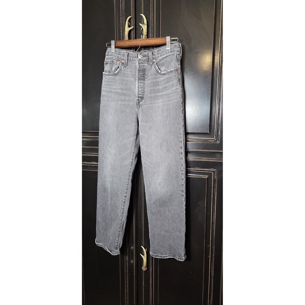 Levi's Straight Ankle ,BF, Size 25,black Wash Jeans, Casual